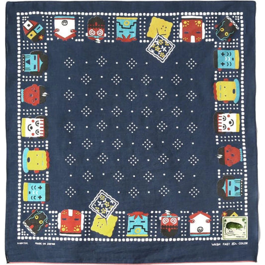 Kapital Fastcolor Selvedge Bandana (Kachina & Peckish Rainbowy)