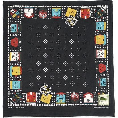 Kapital Fastcolor Selvedge Bandana (Kachina & Peckish Rainbowy)