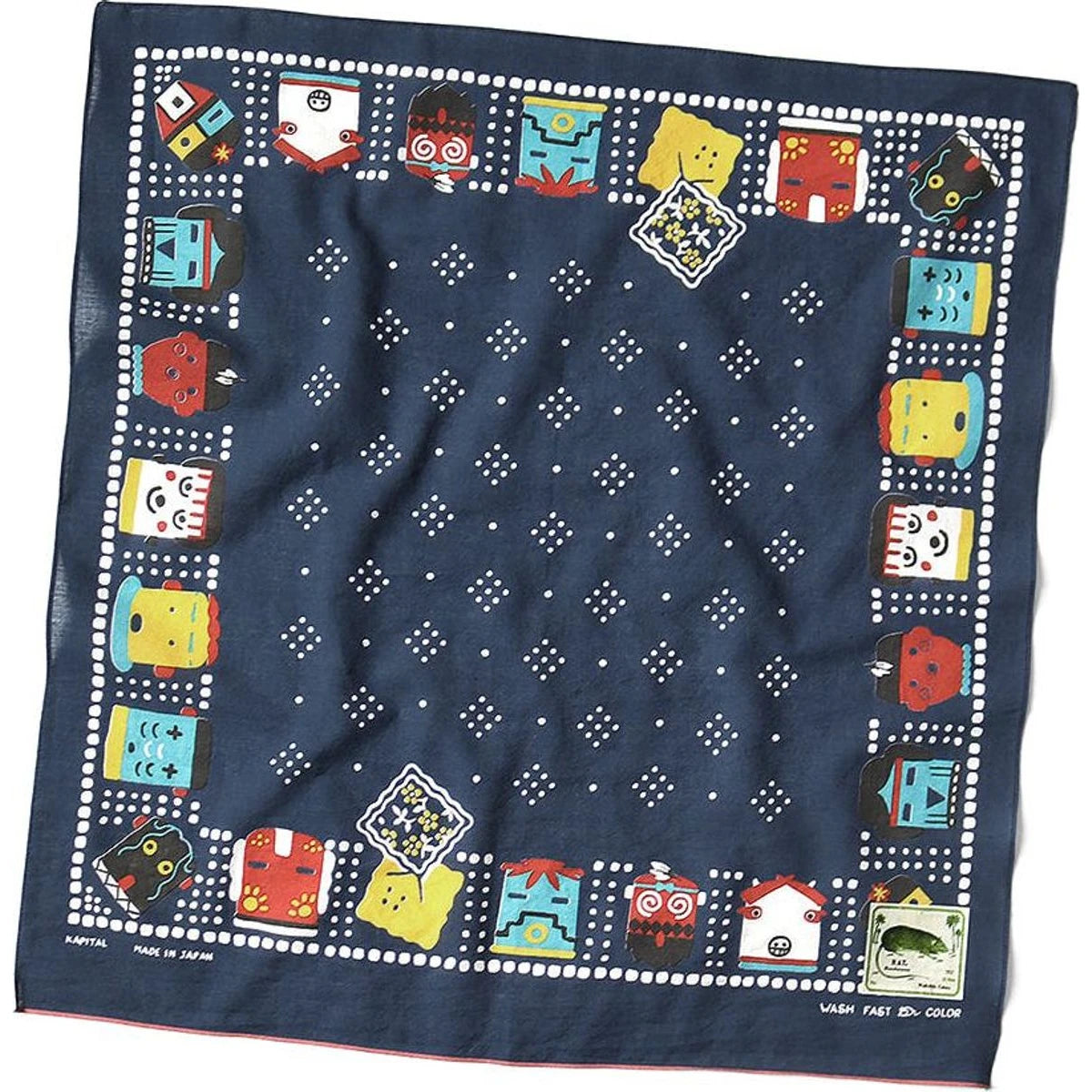 Kapital Fastcolor Selvedge Bandana (Kachina & Peckish Rainbowy)