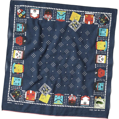 Kapital Fastcolor Selvedge Bandana (Kachina & Peckish Rainbowy)