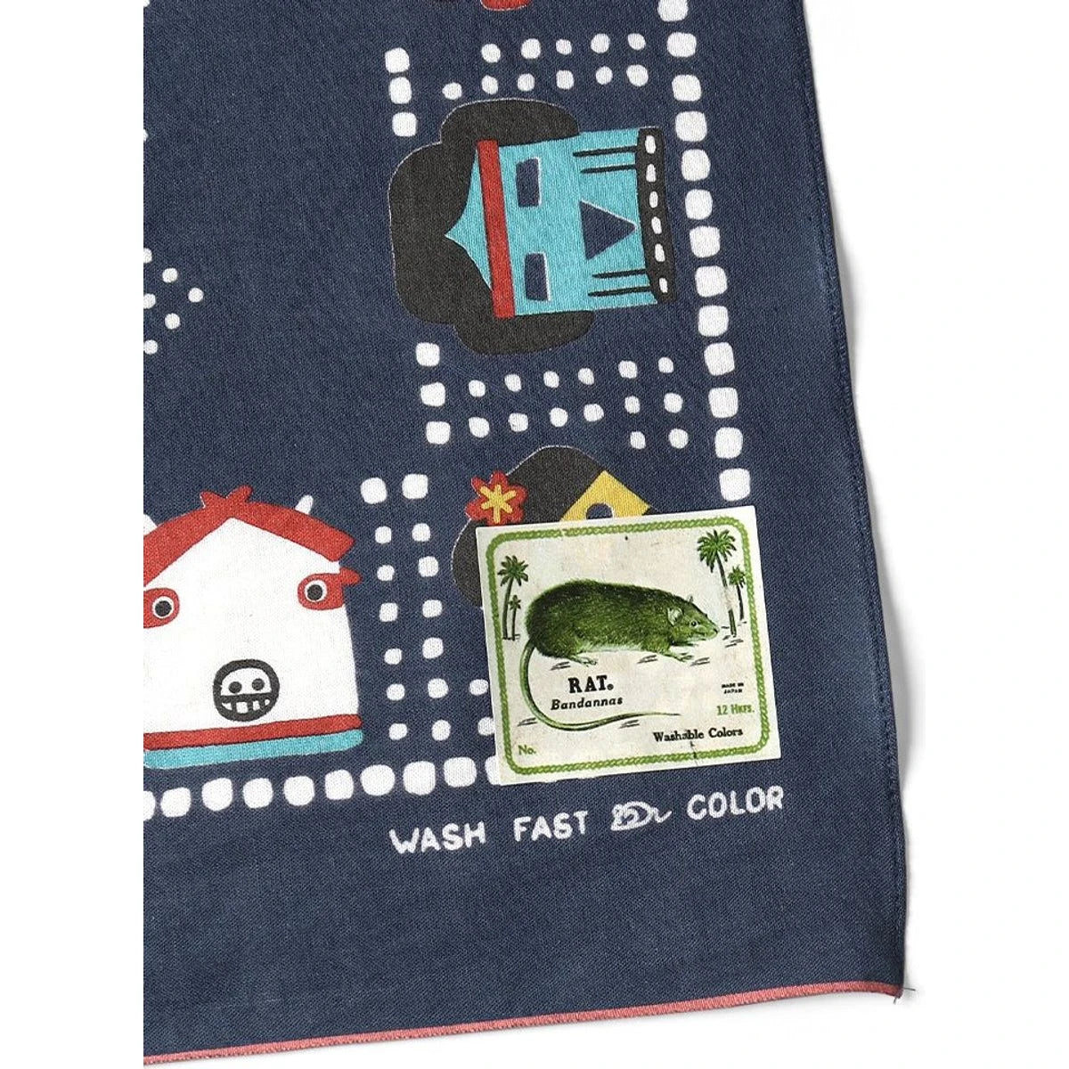 Kapital Fastcolor Selvedge Bandana (Kachina & Peckish Rainbowy)