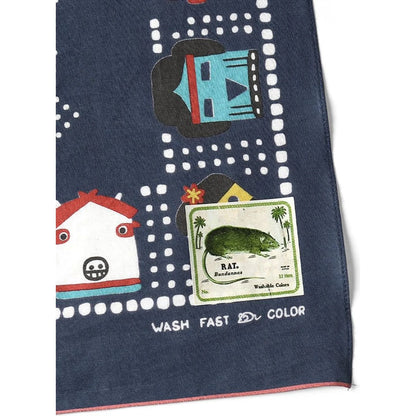 Kapital Fastcolor Selvedge Bandana (Kachina & Peckish Rainbowy)