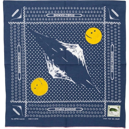 Kapital Fastcolor Selvedge Bandana (Mirrored Fuji Profile Rainbowy)