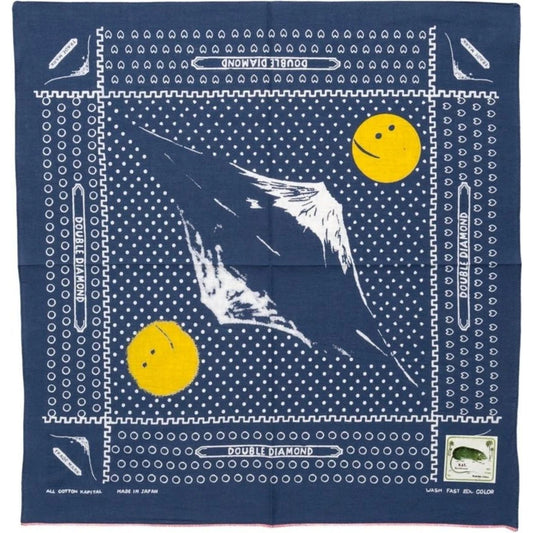 Kapital Fastcolor Selvedge Bandana (Mirrored Fuji Profile Rainbowy)
