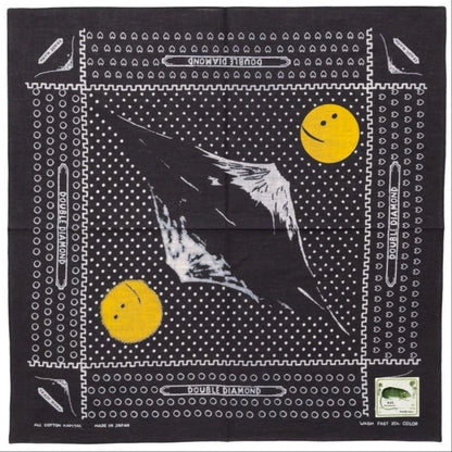 Kapital Fastcolor Selvedge Bandana (Mirrored Fuji Profile Rainbowy)