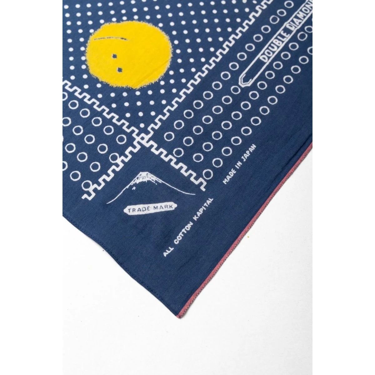 Kapital Fastcolor Selvedge Bandana (Mirrored Fuji Profile Rainbowy)