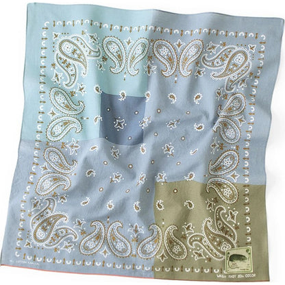 Kapital Fastcolor Selvedge Bandana (Paisley Patchwork)
