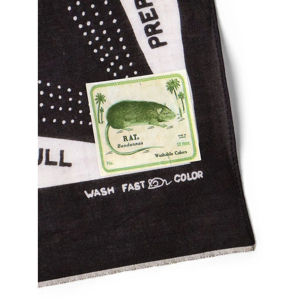 Kapital Fastcolor Selvedge Bandana (Rain Skull No Woman No Cry)