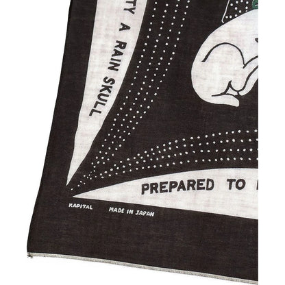 Kapital Fastcolor Selvedge Bandana (Rain Skull No Woman No Cry)