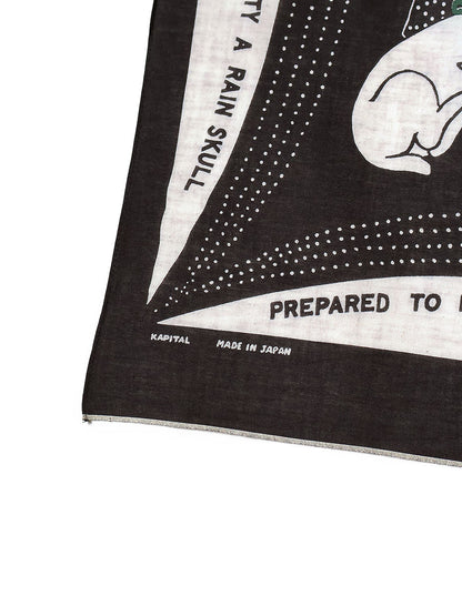 Kapital Fastcolor Selvedge Bandana (Rain Skull No Woman No Cry)