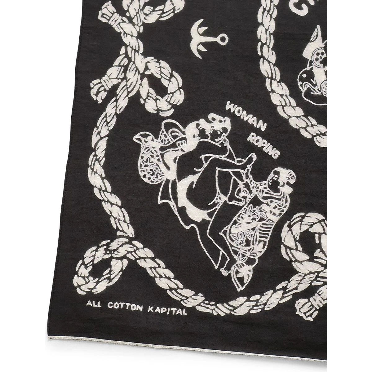 Kapital Fastcolor Selvedge Bandana (Sneak Anchor)