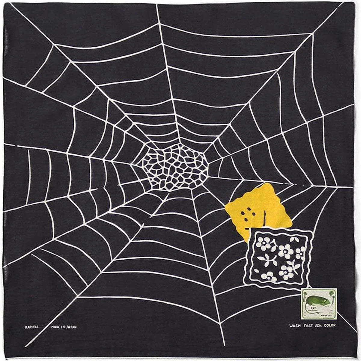 Kapital Fastcolor Selvedge Bandana (Spider Peckish Rainbowy)
