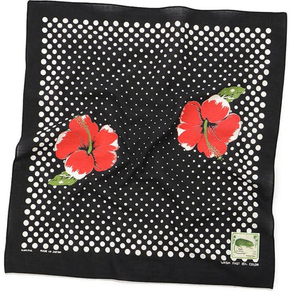 Kapital Fastcolor Selvedge Bandana (Twin Hibiscus)