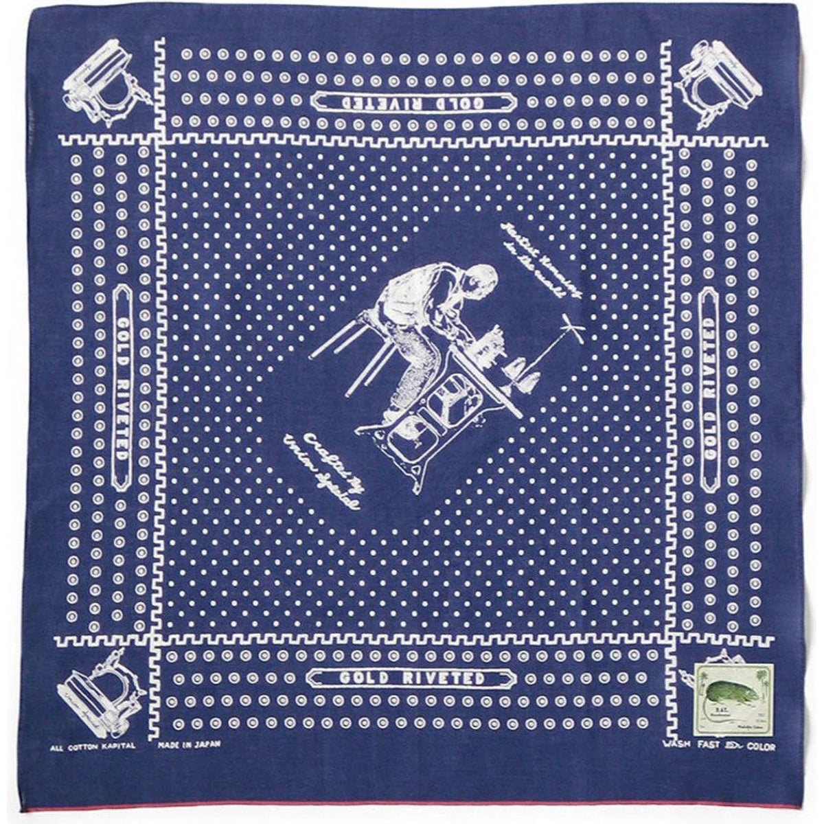 Kapital Fastcolor Selvedge Bandana (Union Master)