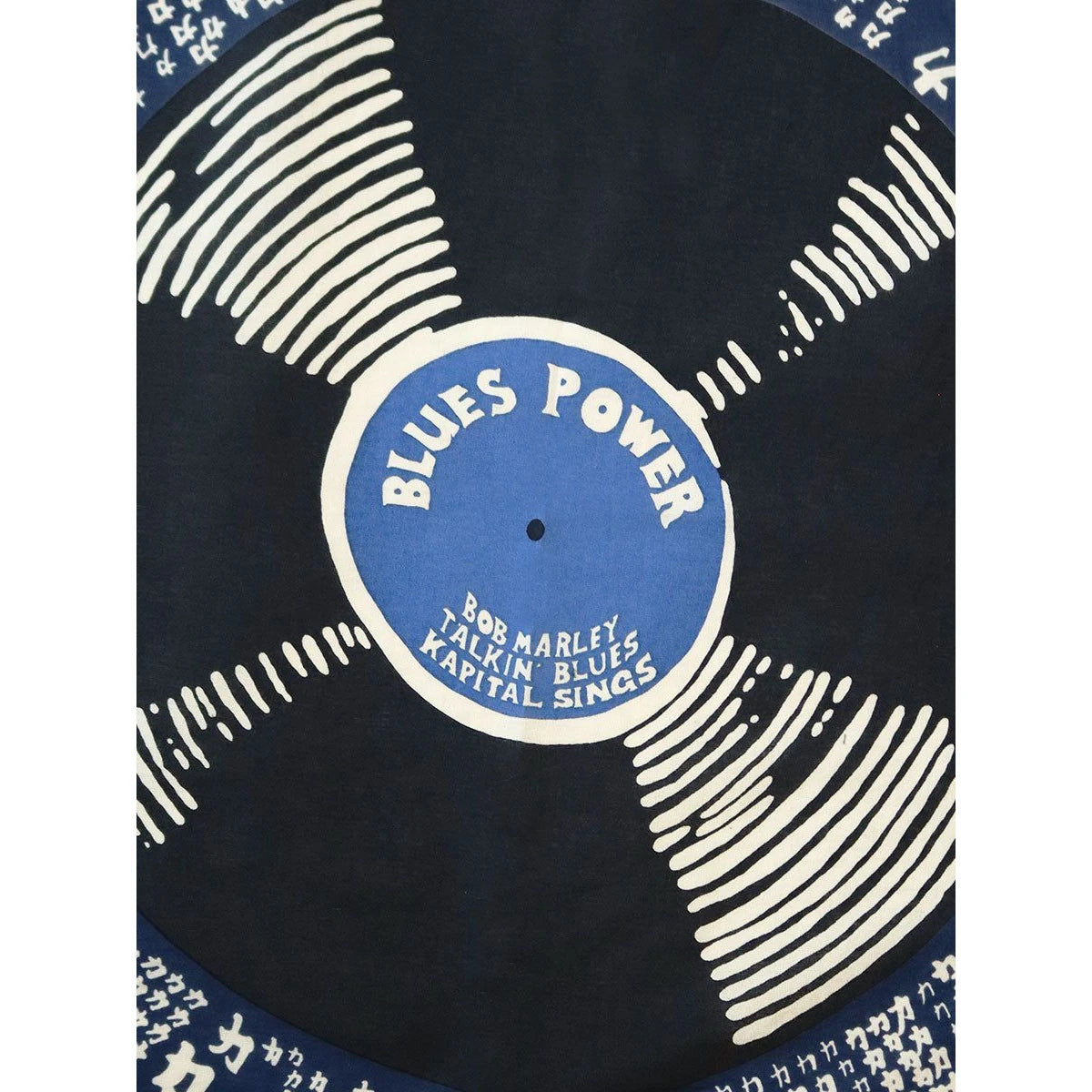 Kapital Fastcolor Selvedge Blue Power Record Bandana