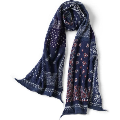 Kapital Felted Wool Bandana Patchwork Happy Scarf