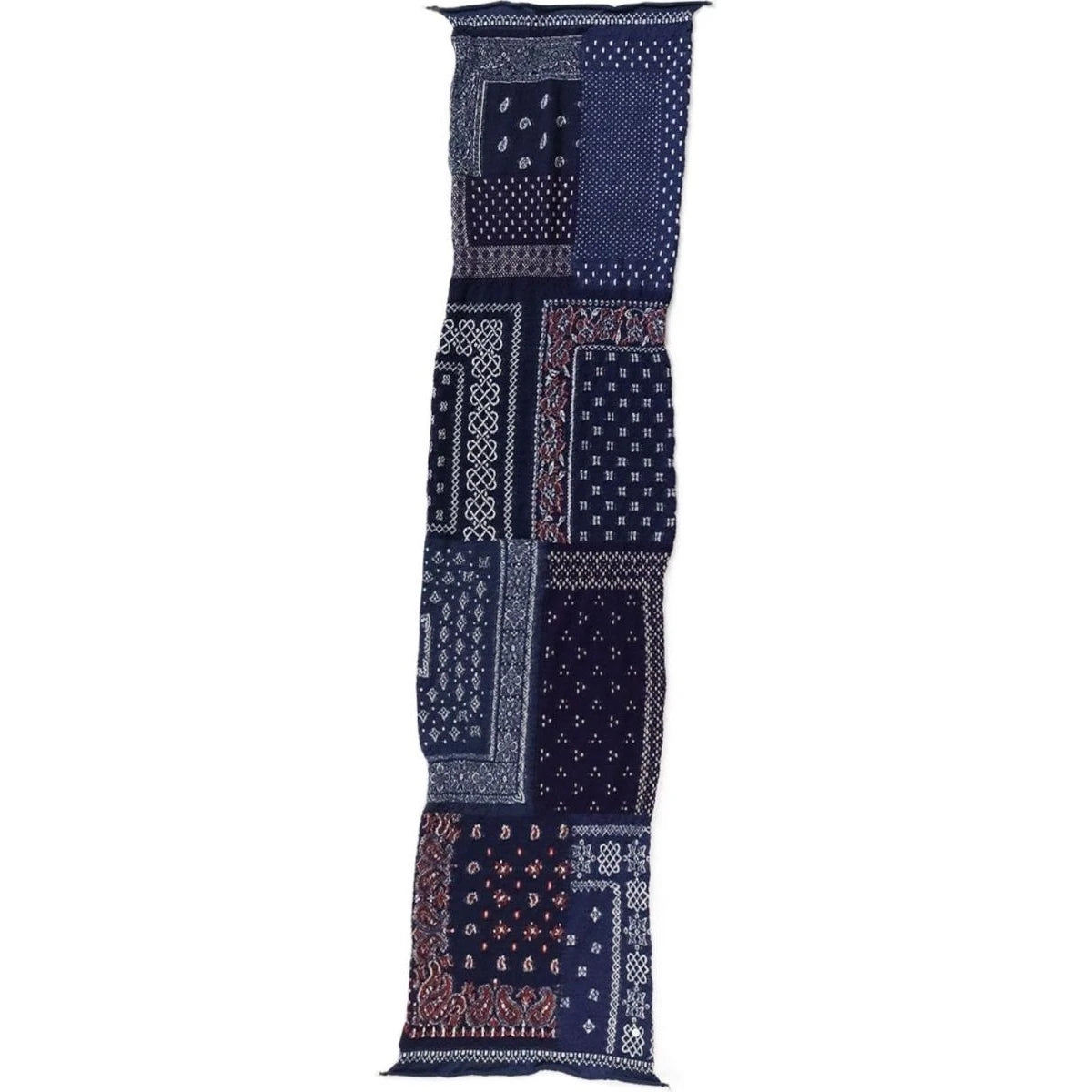 Kapital Felted Wool Bandana Patchwork Happy Scarf