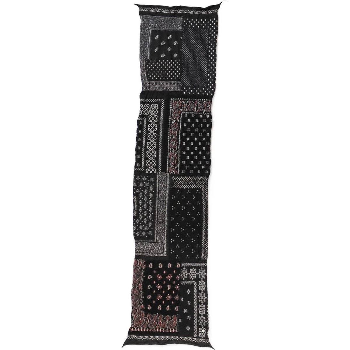 Kapital Felted Wool Bandana Patchwork Happy Scarf