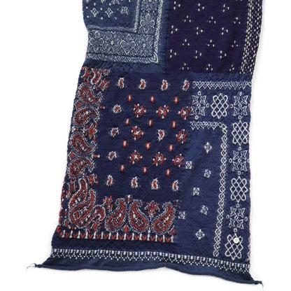 Kapital Felted Wool Bandana Patchwork Happy Scarf