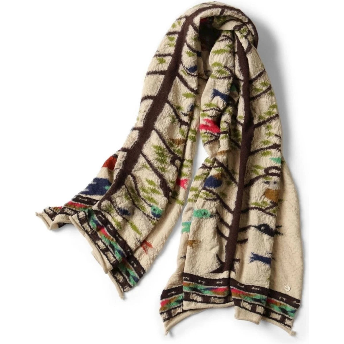 Kapital Felted Wool Bird Tree Scarf