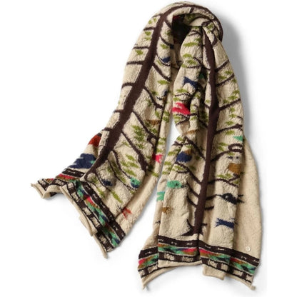 Kapital Felted Wool Bird Tree Scarf