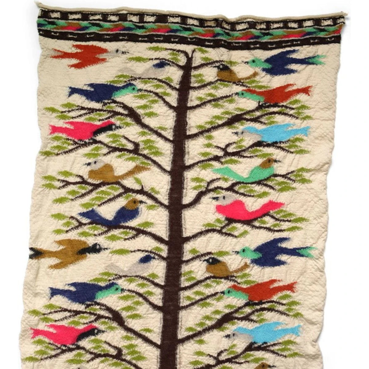 Kapital Felted Wool Bird Tree Scarf