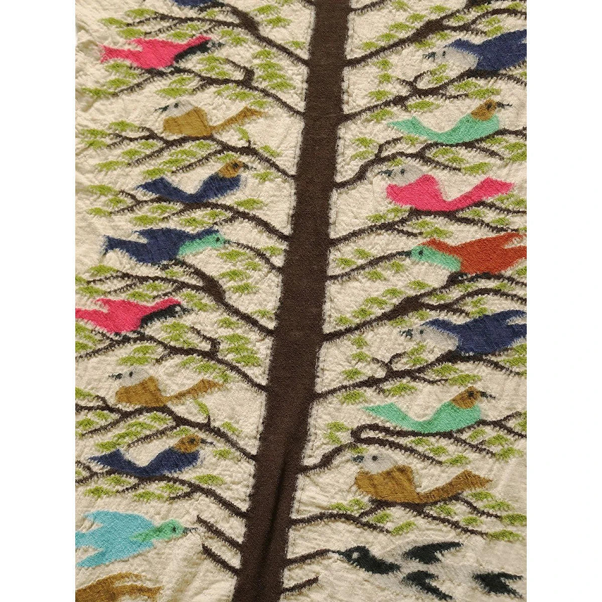 Kapital Felted Wool Bird Tree Scarf