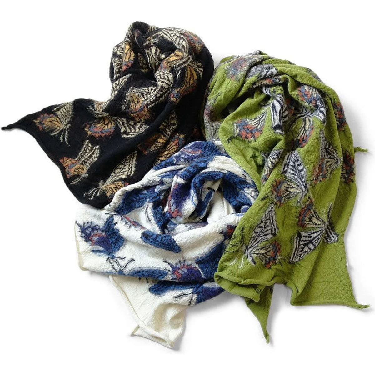 Kapital Felted Wool Butterfly Scarf