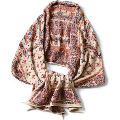 Kapital Felted Wool Colorful Big Bandana Scarf