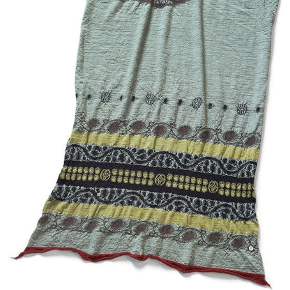 Kapital Felted Wool Coptic Skull Scarf