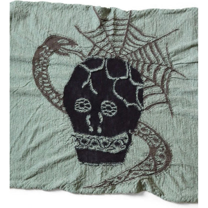 Kapital Felted Wool Coptic Skull Scarf