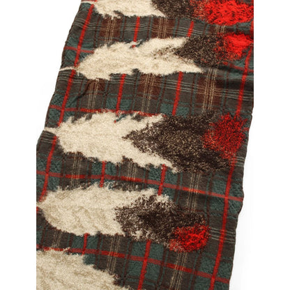 Kapital Felted Wool Feather Tartan Scarf