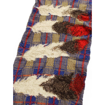 Kapital Felted Wool Feather Tartan Scarf