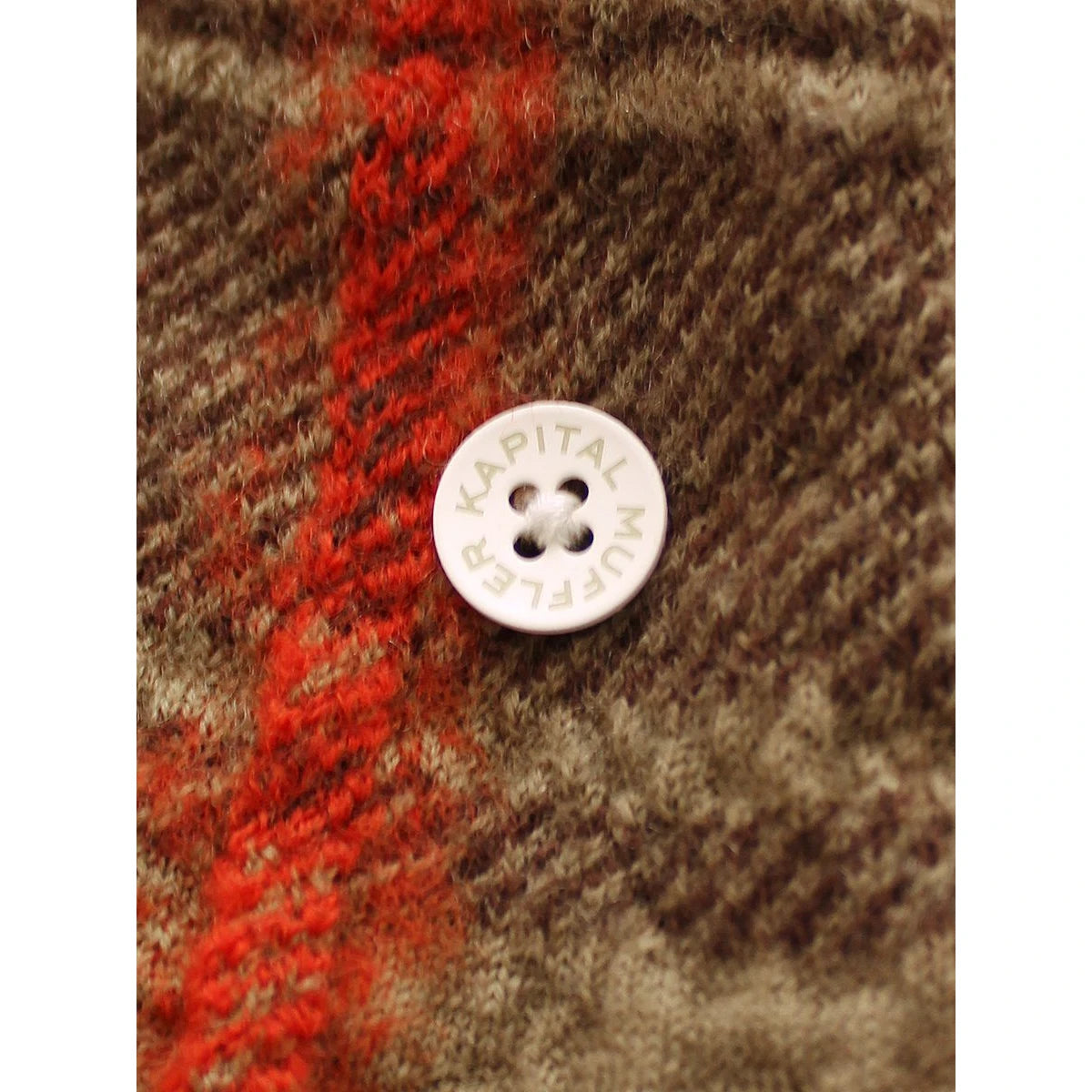 Kapital Felted Wool Feather Tartan Scarf