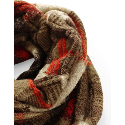 Kapital Felted Wool Feather Tartan Scarf