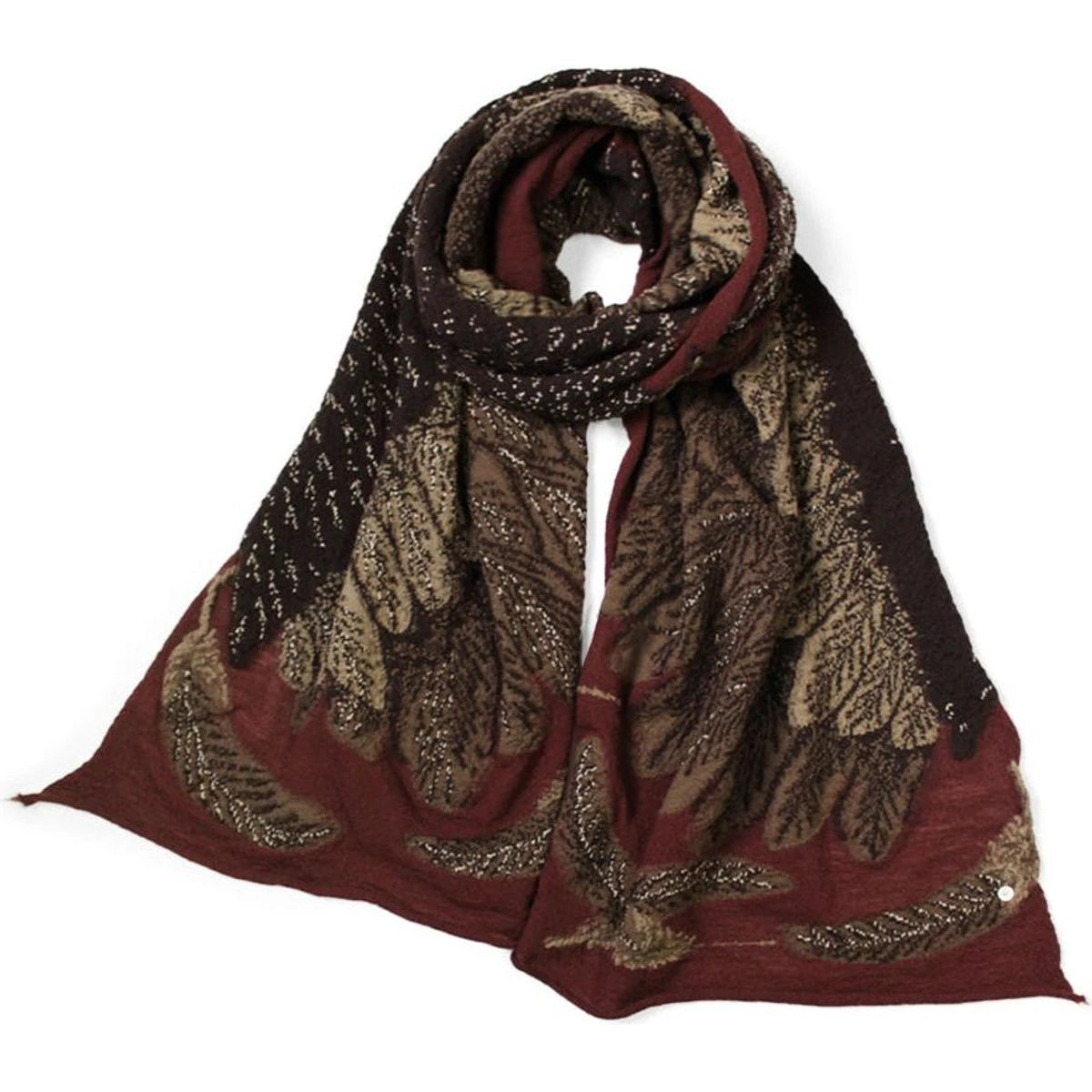 Kapital Felted Wool Glitter Eagle Scarf