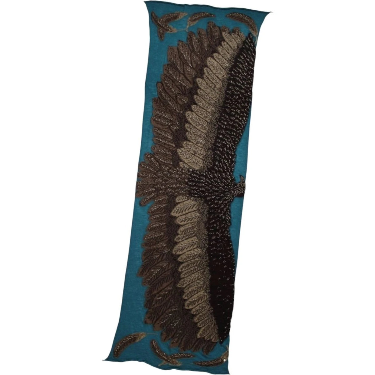 Kapital Felted Wool Glitter Eagle Scarf
