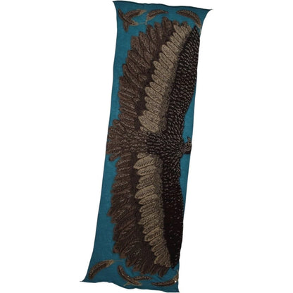 Kapital Felted Wool Glitter Eagle Scarf