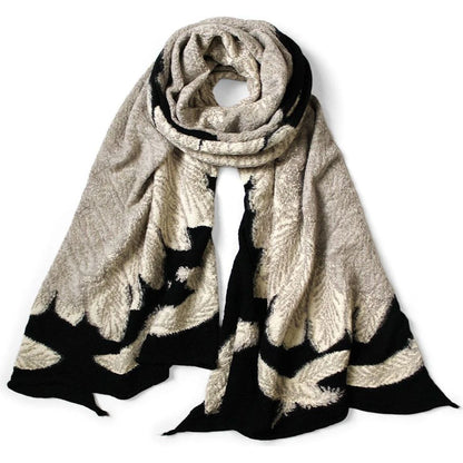 Kapital Felted Wool Glitter Eagle Scarf