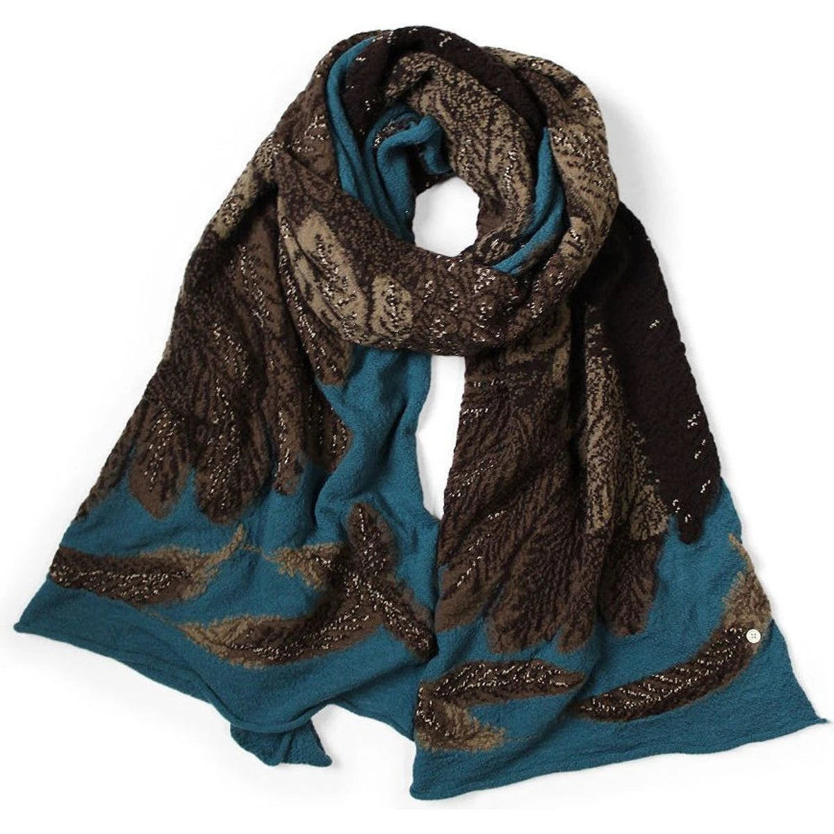 Kapital Felted Wool Glitter Eagle Scarf