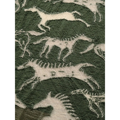 Kapital Felted Wool Indian Painting Scarf