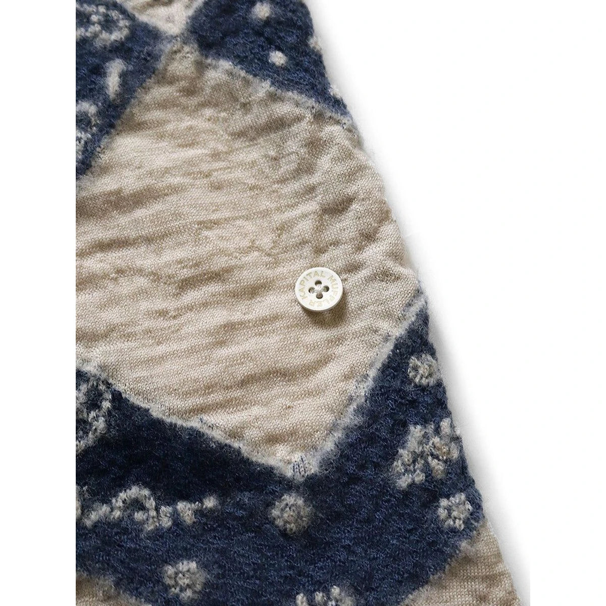 Kapital Felted Wool Indigo Scarf