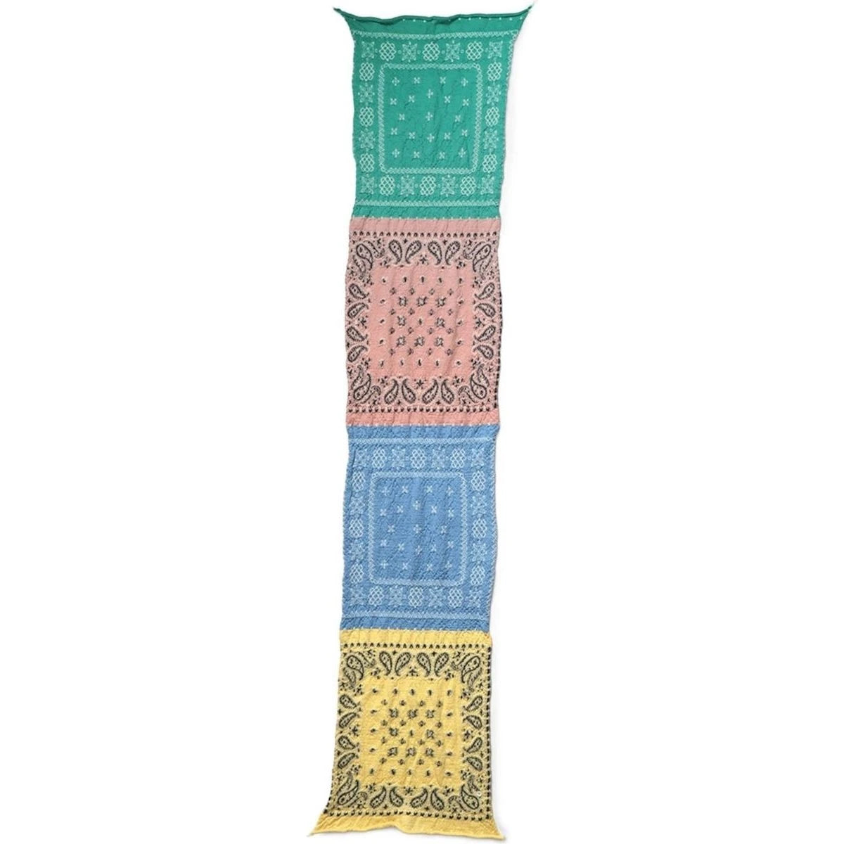 Kapital Felted Wool Pastel Bandana Cross Happy Scarf