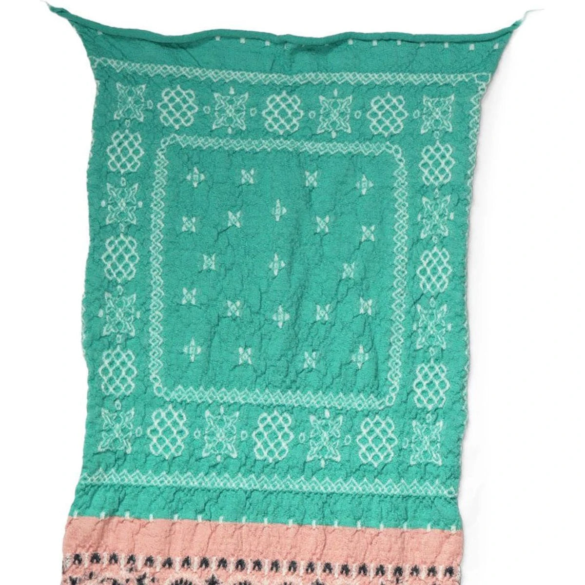 Kapital Felted Wool Pastel Bandana Cross Happy Scarf