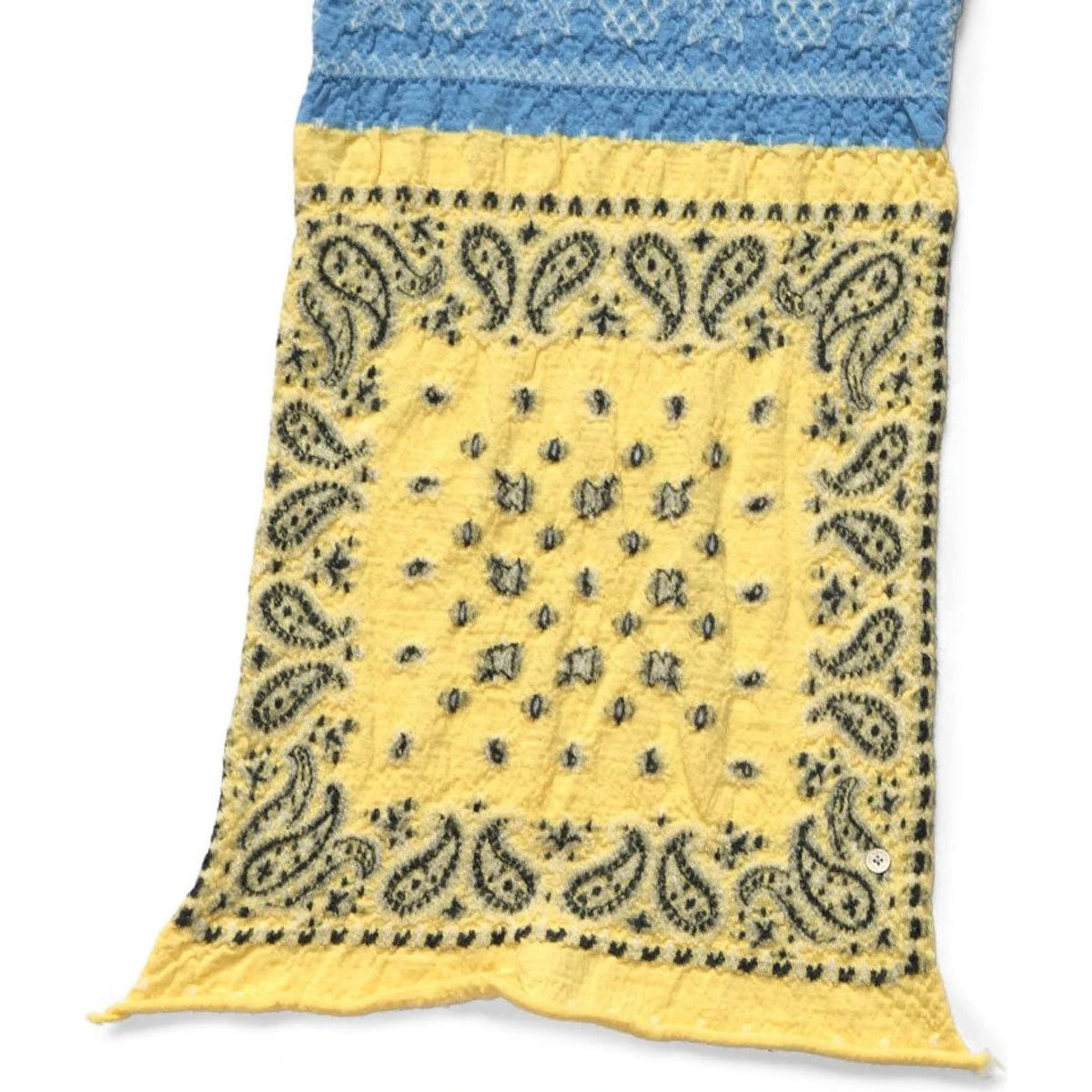 Kapital Felted Wool Pastel Bandana Cross Happy Scarf