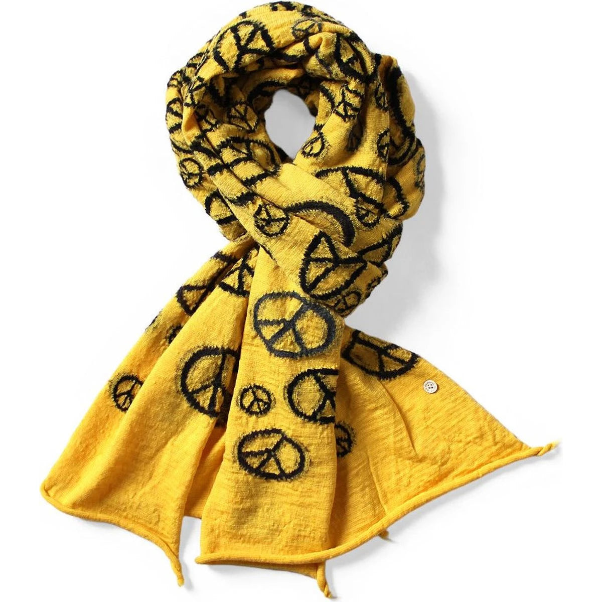 Kapital Felted Wool Peace Mark Happy Scarf