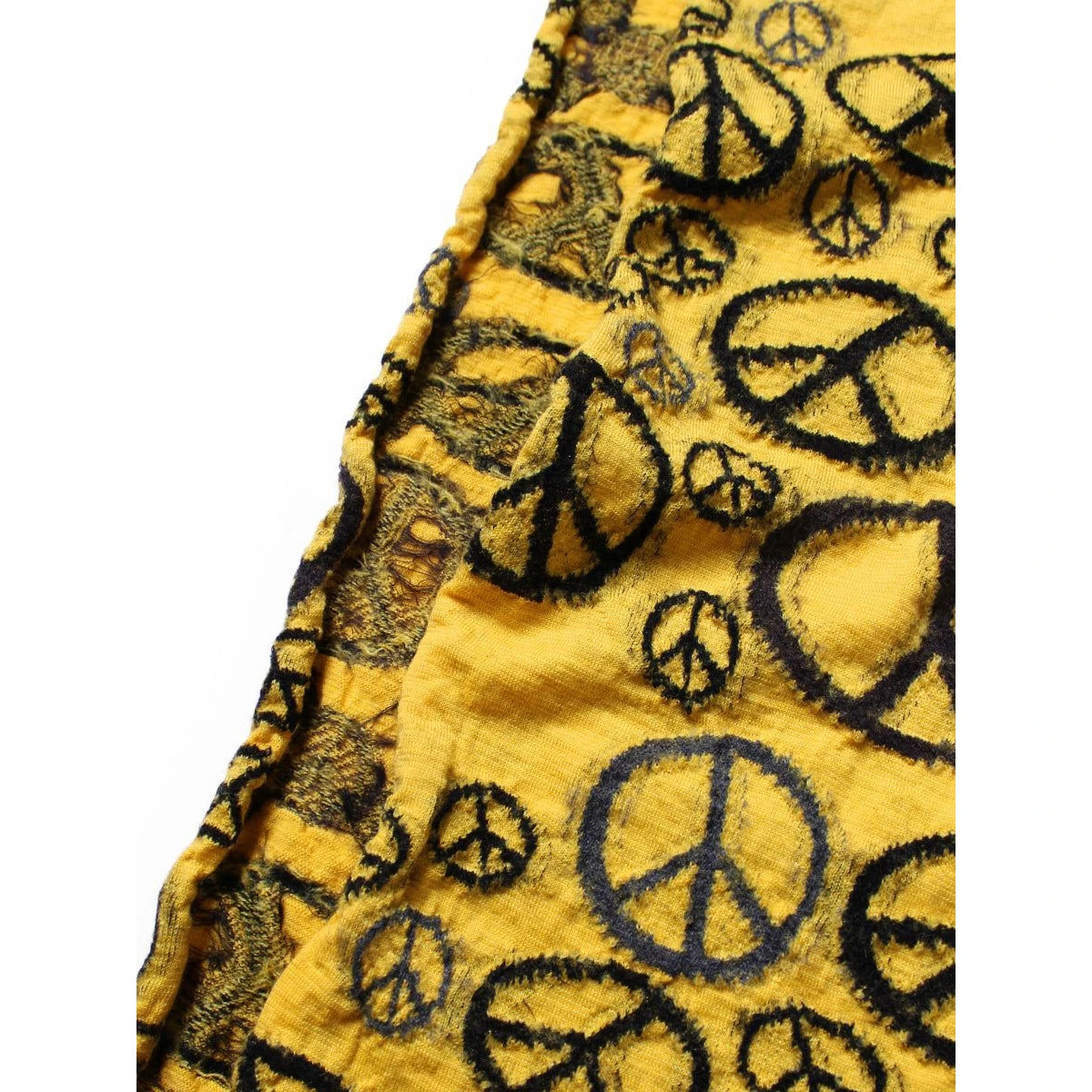 Kapital Felted Wool Peace Mark Happy Scarf