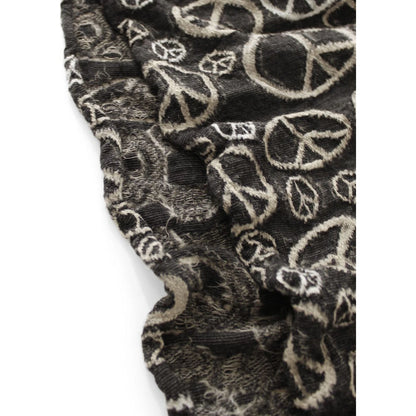 Kapital Felted Wool Peace Sign Happy Scarf
