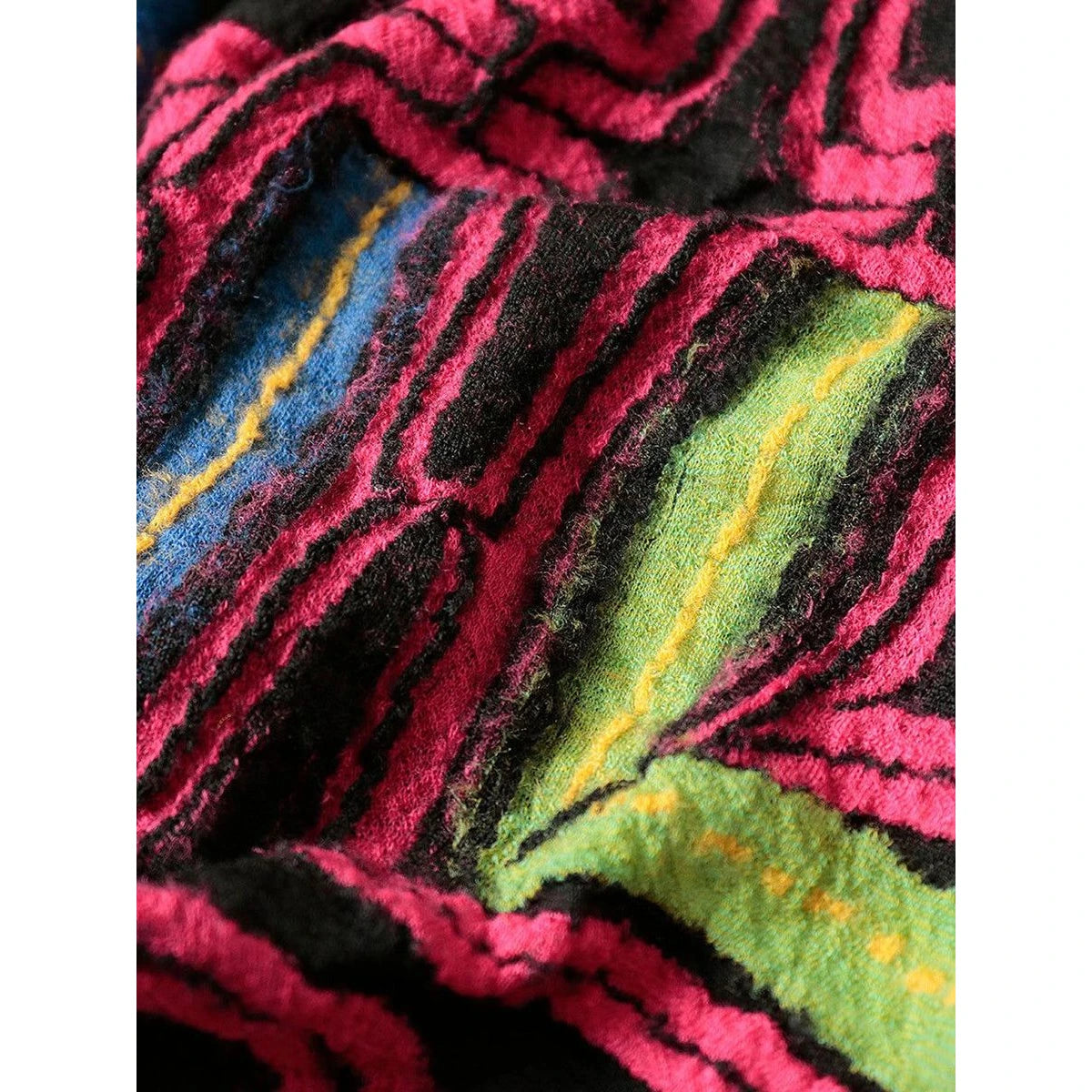 Kapital Felted Wool Pop Ainu Happy Muffler Scarf