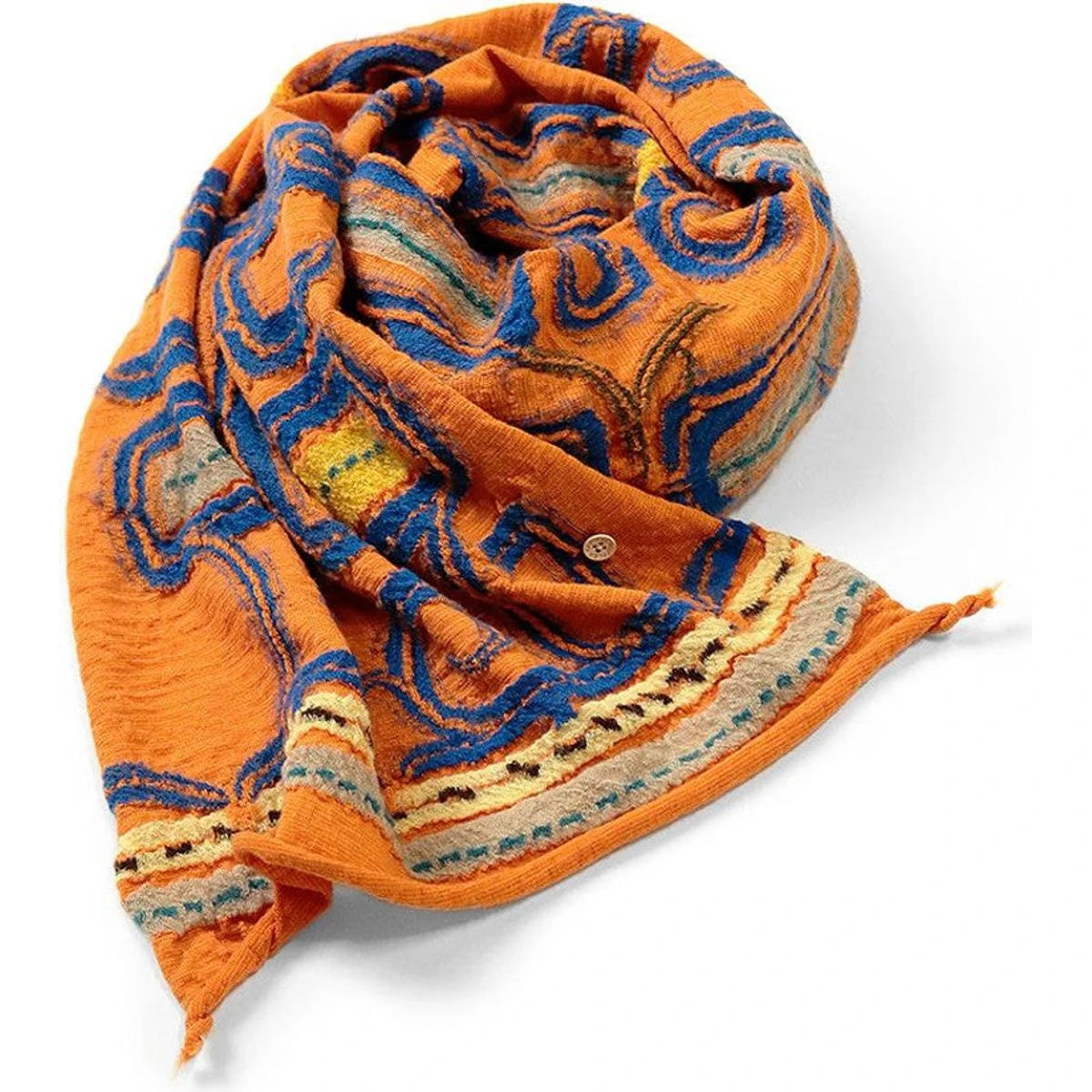 Kapital Felted Wool Pop Ainu Happy Muffler Scarf